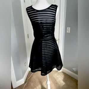 Black Leather Dress size small by Parker
